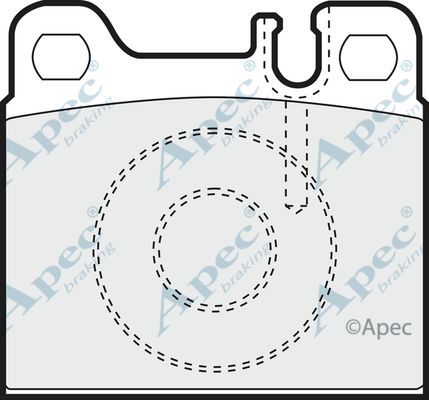 APEC BRAKING Комплект тормозных колодок, дисковый тормоз PAD1016